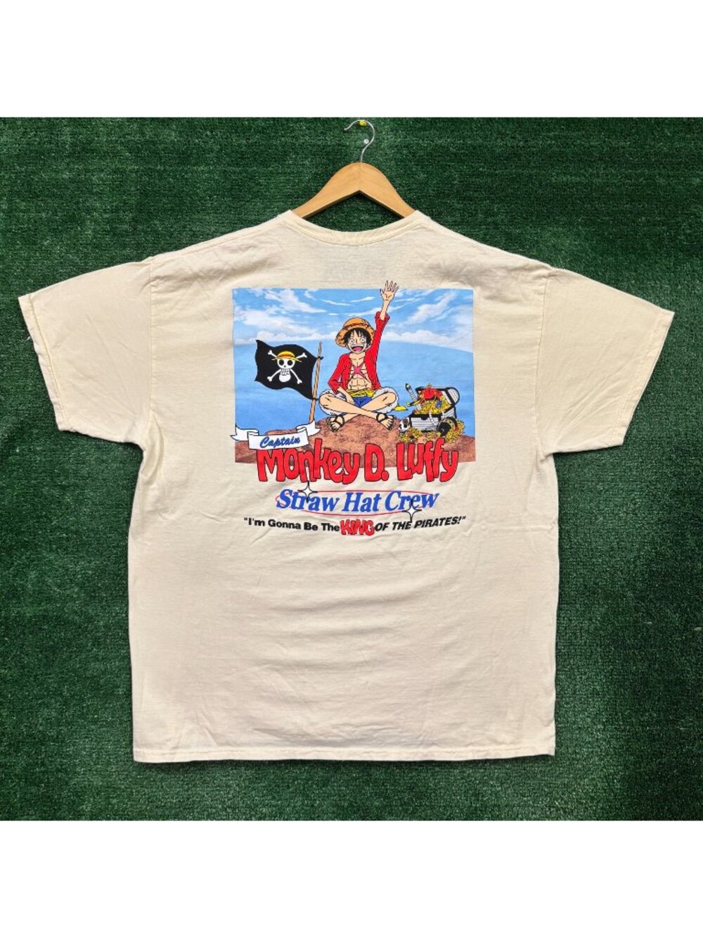 One Piece Monkey D. Luffy Straw Hat Crew T-Shirt Size Extra Large
